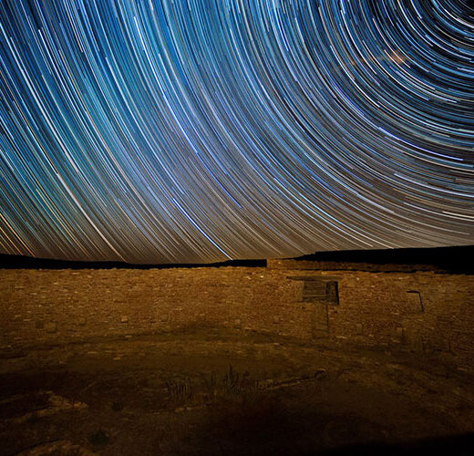Star trails over Casa Rinconada | NPS Photo - D. Davis